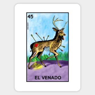 El Venado Evil Loteria Sticker